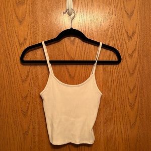 American Eagle Cropped Ribbed Tank Top